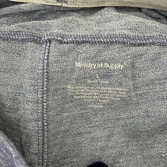 NWT Ministry Of Supply Women’s Fusion Terry Jogger in Indigo Heather Size L - Picture 11 of 16